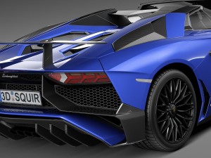 Aventador LP750-4 SV Roadster 2016 Modèle 3D