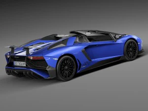 Aventador LP750-4 SV Roadster 2016 3D Model