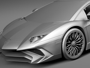 Aventador LP750-4 SV Roadster 2016 Modèle 3D