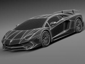 Aventador LP750-4 SV Roadster 2016 Modèle 3D