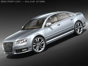 Audi S8 2009 3D Model