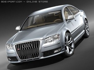 Audi S8 2009 3D Modell