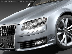 Audi S8 2009 3D Modell