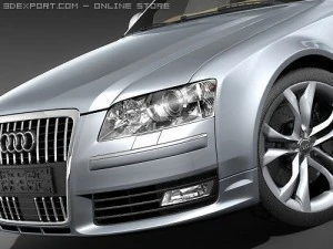 Audi S8 2009 3D Model