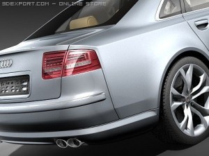 Audi S8 2009 3D Modell