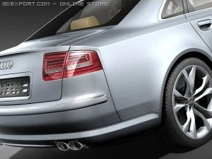 Audi S8 2009 3D Model