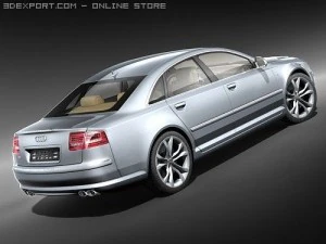 Audi S8 2009 3D Model