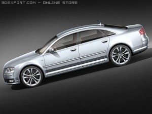 Audi S8 2009 3D Modell