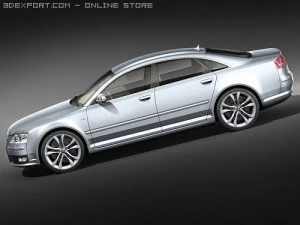 Audi S8 2009 3D Model