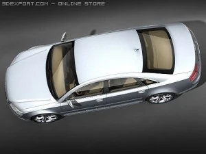Audi S8 2009 3D Model