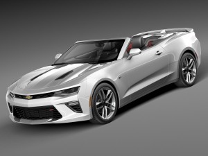 Chevrolet Camaro SS Convertible 2016 3D Model