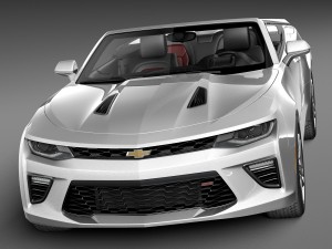 Chevrolet Camaro SS Convertible 2016 3D Model