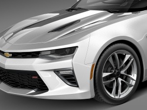 Chevrolet Camaro SS Convertible 2016 3D Model