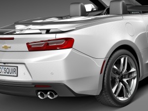 Chevrolet Camaro SS Convertible 2016 3D Model