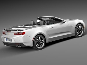 Chevrolet Camaro SS Convertible 2016 3D Model