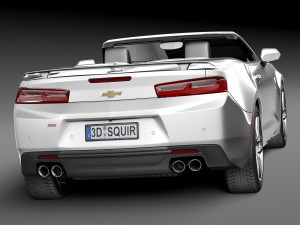 Chevrolet Camaro SS Convertible 2016 3D Model
