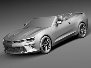 Chevrolet Camaro SS Convertible 2016 3D Model