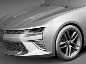 Chevrolet Camaro SS Convertible 2016 3D Model