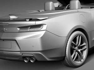Chevrolet Camaro SS Convertible 2016 3D Model