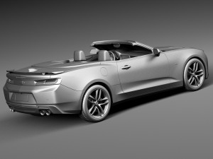 Chevrolet Camaro SS Convertible 2016 3D Model