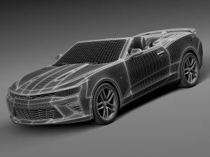 Chevrolet Camaro SS Convertible 2016 3D Model