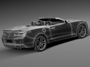 Chevrolet Camaro SS Convertible 2016 3D Model