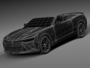Chevrolet Camaro SS Convertible 2016 3D Model