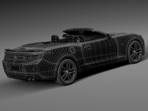 Chevrolet Camaro SS Convertible 2016 3D Model