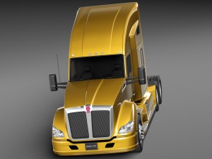Kenworth T680 2015 Semi Truck Model 3D