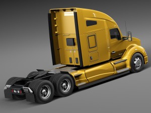 Kenworth T680 2015 Semi Truck Model 3D
