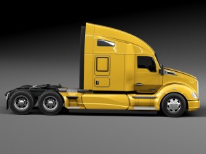 Kenworth T680 2015 Semi Truck Model 3D
