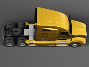 Kenworth T680 2015 Semi Truck Model 3D
