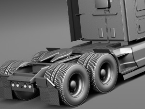 Kenworth T680 2015 Semi Truck Model 3D