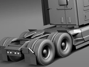 Kenworth T680 2015 Semi Truck 3D Model