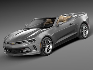 Chevrolet Camaro RS Convertible 2016 Modelo 3D