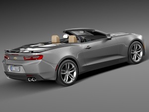 Chevrolet Camaro RS Convertible 2016 Modèle 3D