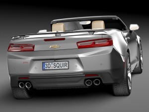 Chevrolet Camaro RS Convertible 2016 Modèle 3D