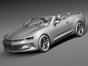 Chevrolet Camaro RS Convertible 2016 Modèle 3D