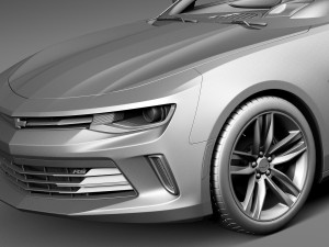 Chevrolet Camaro RS Convertible 2016 Modèle 3D