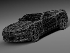 Chevrolet Camaro RS Convertible 2016 Modèle 3D