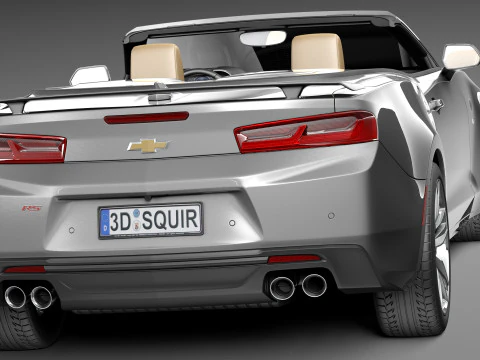 Chevrolet Camaro RS Convertible 2016 3D Model