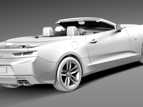 Chevrolet Camaro RS Convertible 2016 3D Model