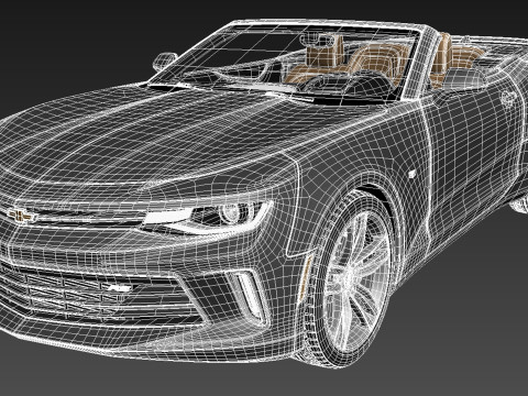 Chevrolet Camaro RS Convertible 2016 3D Model