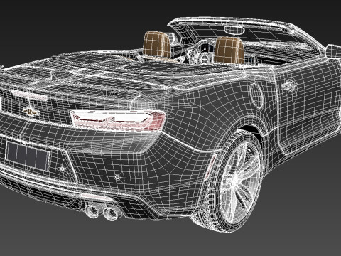 Chevrolet Camaro RS Convertible 2016 3D Model