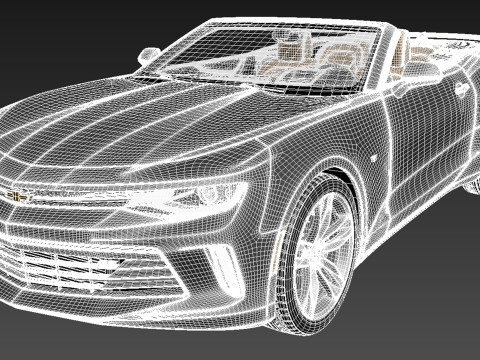 Chevrolet Camaro RS Convertible 2016 3D Model
