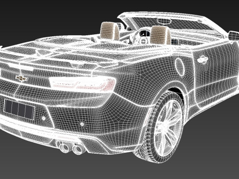 Chevrolet Camaro RS Convertible 2016 3D Model