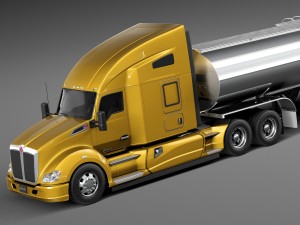 Kenworth T680 2015 Tanker 3D Model
