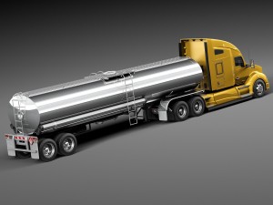 Kenworth T680 2015 Tanker 3D Model