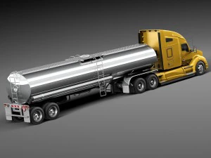 Kenworth T680 2015 Tanker 3D Model