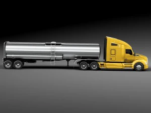 Kenworth T680 2015 Tanker 3D Model